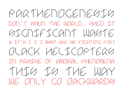 (More) monospace type design font letterform monospace test type wip