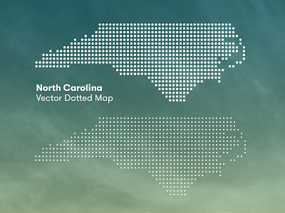 North Carolina Dotted Map (Freebie) dotted freebie map nc vector