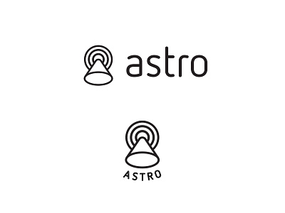 A is for Astro 3 a logo space