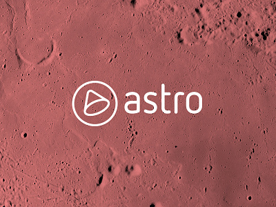 Astro logo a capsule logo minimal space
