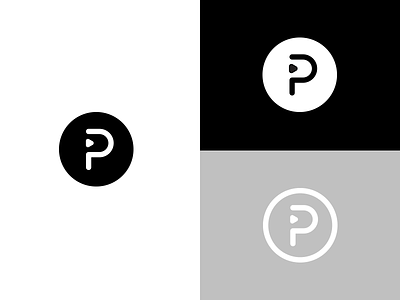 P logo logo mark minimal p wip