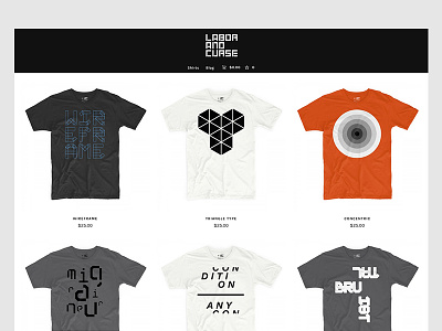Labor&Curse shop shirt shop t shirt tee tees type typography