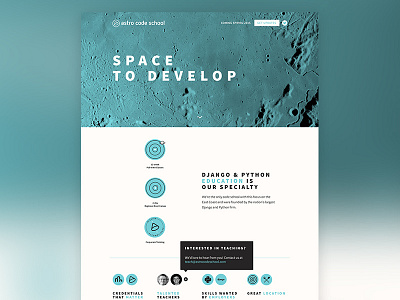 Astro Code School site concept