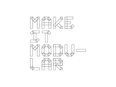 Make It Modular modular shirt tee type typography