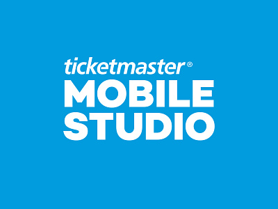 Ticketmaster Mobile Studio logo branding logo typography wordmark