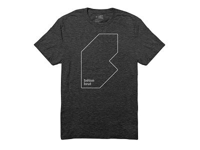 Béton Brut shirt brutalist concrete shirt tee type typography