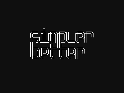 simpler/better letterforms type typography