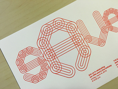 Letterpress invitation akzidenz grotesk custom type design letterforms letterpress modular print typography