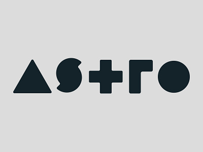 Astro wordmark branding geometric logo type typography wordmark