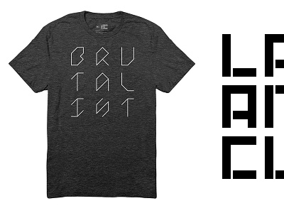 Brutalist Grid shirt brutalist grid tshirt type design typography
