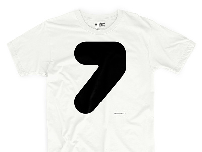 Number / Form / 7 design letterform t shirt tee type typography