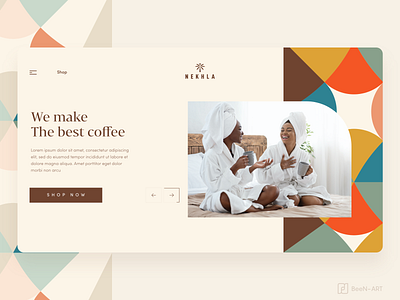 Nekhla coffee website design