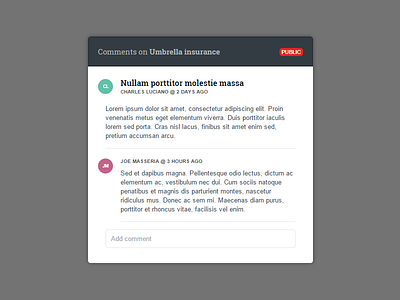 Discussions and comments answers comments discussions help modal questions ui user interface
