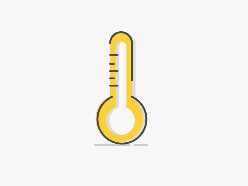 Termômetro advice yellow huh nice thermometer icon