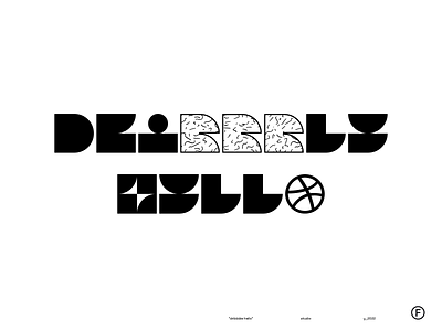 Dribbble Hello design graphic design hello typography vector