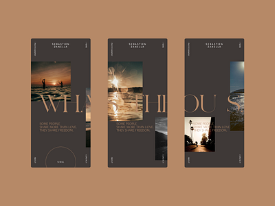 Sebastien Zanella website concept mobile version gallery interaction design mobile photography uiux webdesign website