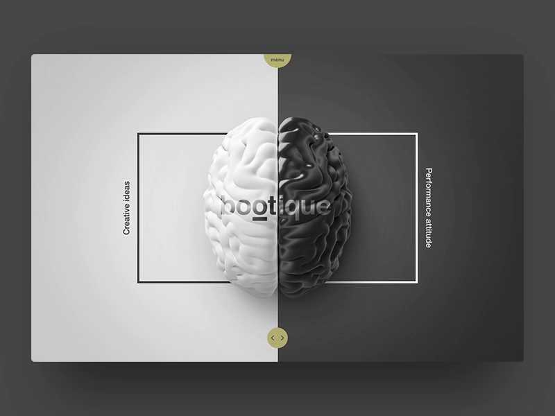 Bootique (landing page animation)