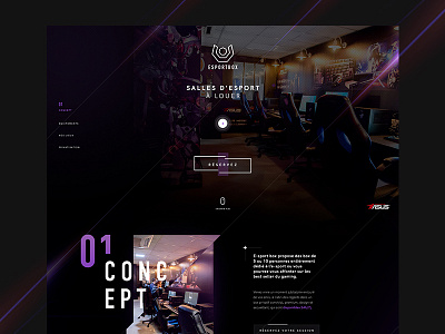 Esport Box Web design design esport logo ui webdesign