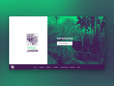 Attitude Jardin - Web design garden graphic design green leaf responsive design web webdesign