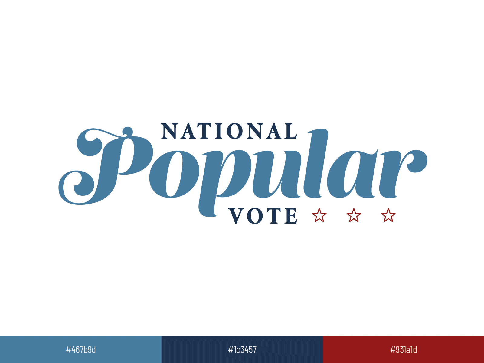 NPV 2020 america national popular vote npv typography usa vote