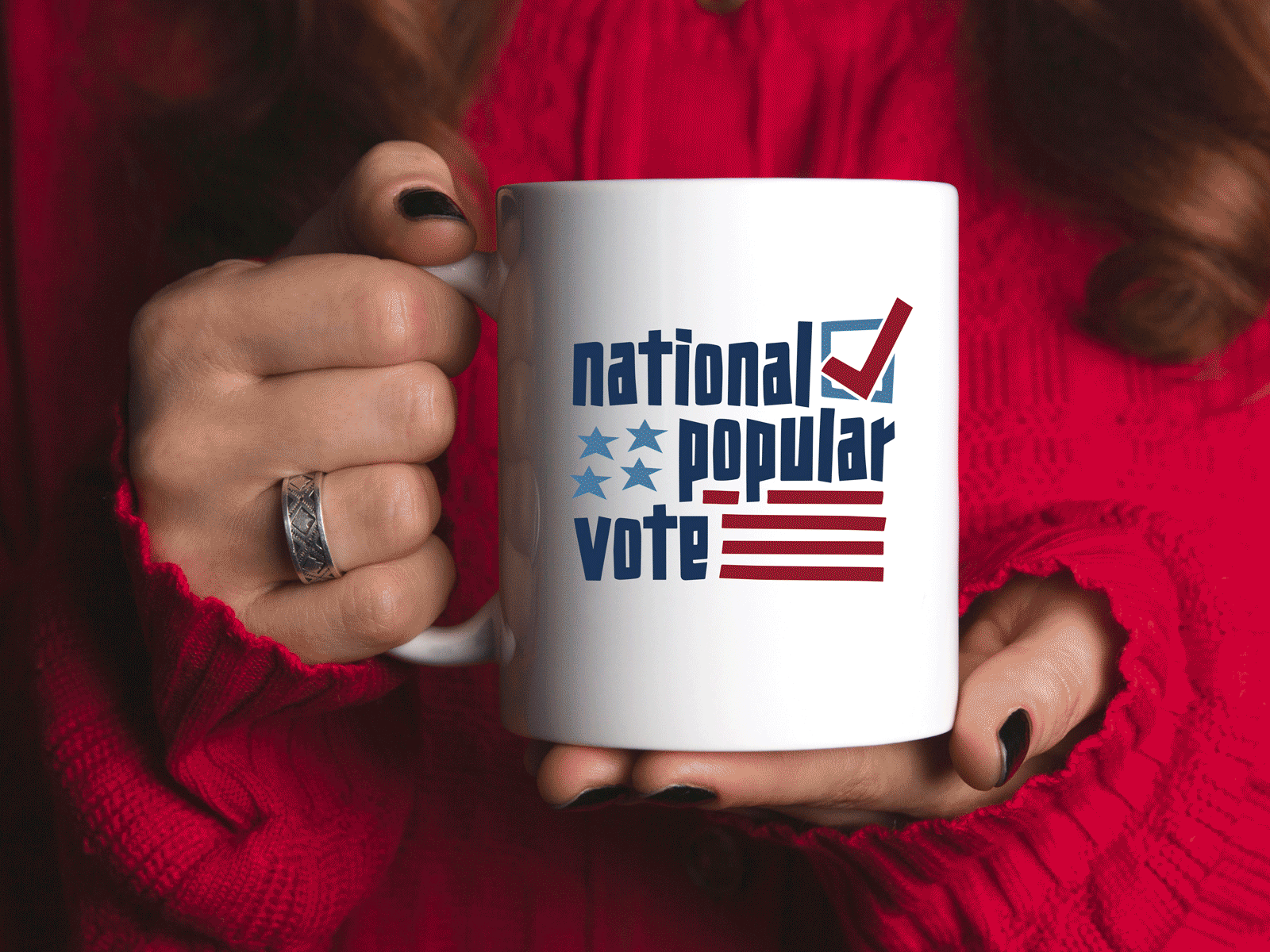 National Popular Vote 2020 america branding design election flat illustration rough stars stars and stripes typography vector vote