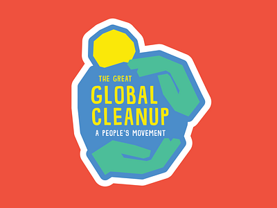 Global Cleanup Logo 2 branding design earth flat illustration logo vector