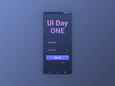 Daily UI Challenge Day #1