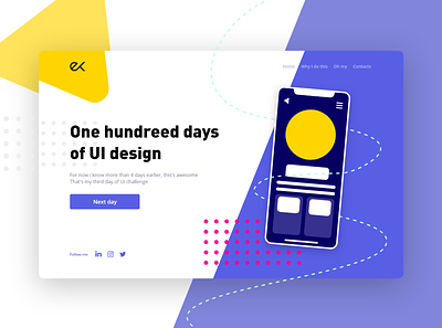 Daily UI Challenge Day #3 challenge day 3 landing page lp ui