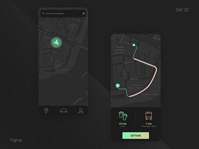 Daily UI Challenge Day #20 challenge dailyui day 20 design location tracker ui ux