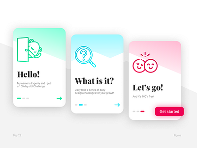 Daily UI Challenge Day #23 challenge dailyui day 23 design onboarding ui ux webdesign