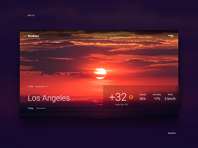 Daily UI Challenge Day #37 app challenge dailyui day 37 ui ux weather