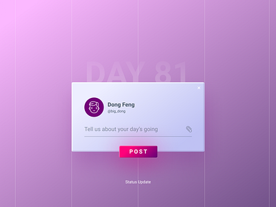 Daily UI Challenge Day #81