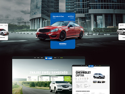 Itecar - car rental website and reservation interface