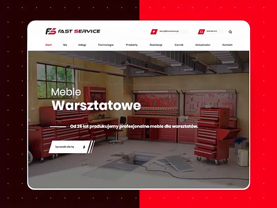 Workshop furniture for the mechanic website design adobe xd animated animation auto-animate autoanimate automobiles awesome furniture interface mechanic responsive ui ux website workshop