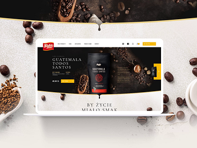 Sido - website for Polish coffee maker. animation coffee creative ecommerce interactive modern responsive sido ui ux webdesign website wiwi