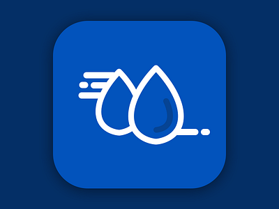 Water icon for upcoming filter app app application art direction branding design digital icon ui ux