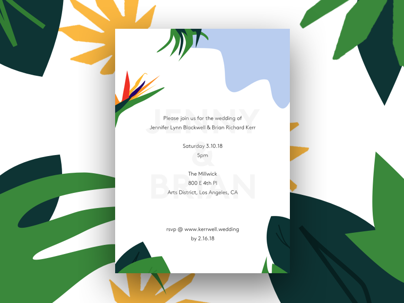 Wedding invitation #2 branding design invitation wedding print art direction