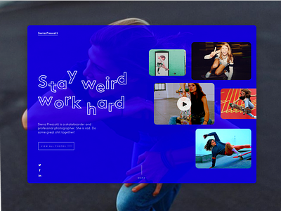 Stay Weird, Work Hard art direction branding design digital ui ux web design website