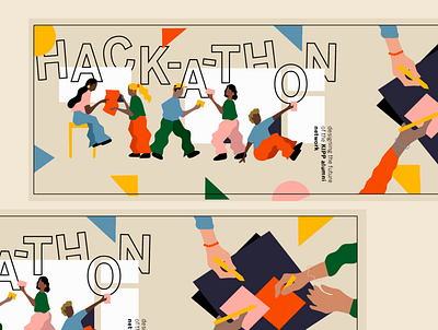 KIPP Hack-a-thon Identity art direction branding design digital illustration print vector