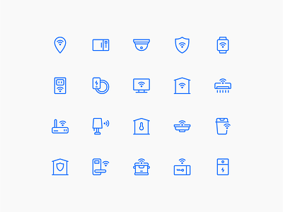 Smart Home Icon Set flatdesign icon icon design icon set icongraphy smart home smart home icon ui