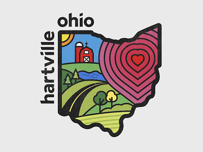 Hartville, Ohio adobe design emblem graphic illustration illustrator logo ohio typography