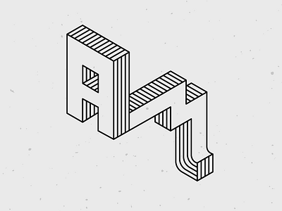 AM adobe design graphic illustration illustrator logo monogram typography