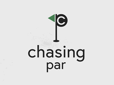 Chasing Par adobe design golf graphic illustration illustrator logo typography