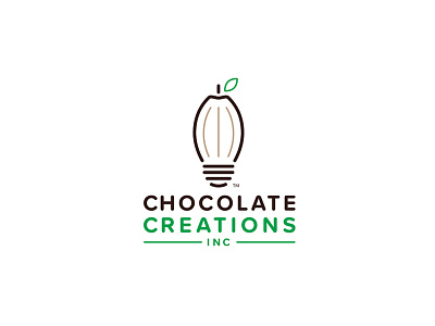 Chocolate Creations Inc. adobe chocolate cocoa design graphic illustration illustrator logo rebrand typography