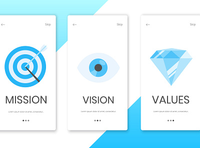 mission vision values web app icon signs business concept design flat icon landing landing page mission trust values vector vision visions web