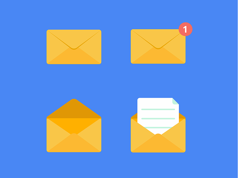 Envelopes icon set by Konstantin Mironov on Dribbble