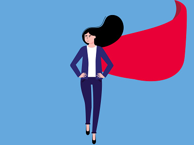 Successful woman business businesswoman cape career concept leader leadership red success successful suit woman