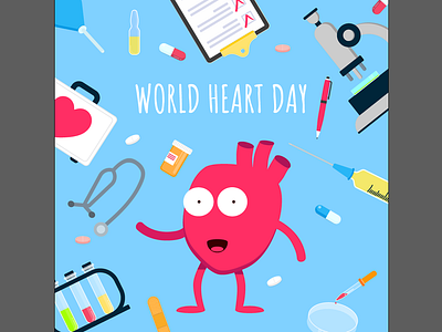 Poster for world heart day