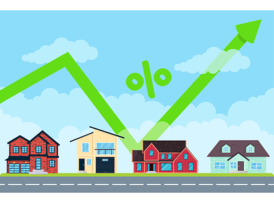 House price like arrow growth in the air for many %