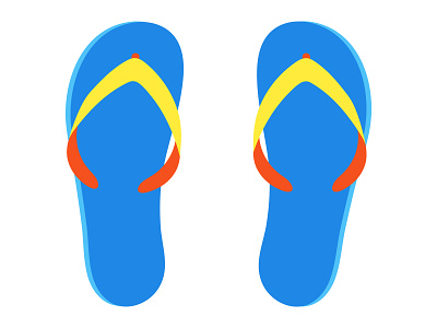 Slippers beach fashion flat flip flops icon sandal sandals slippers travel